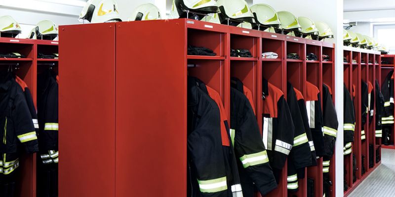 Fire brigade and police