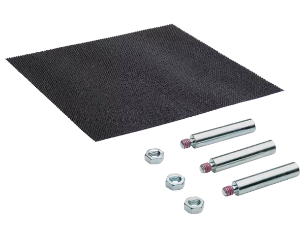 Haltestifte und Antirutschmatten